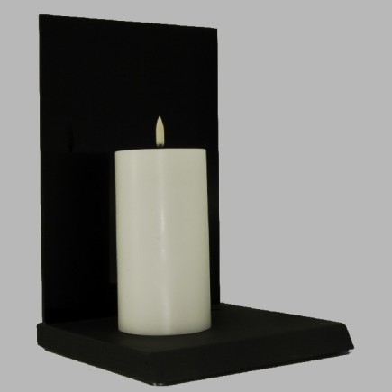 Bougie LED Uyuni couleur Snow White 78 mm x 152 mm par pièce