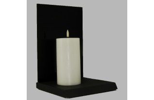 Uyuni LED kaars kleur Snow White 78 mm x 152 mm per stuk