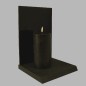 Bougie LED Uyuni couleur Cornwall Black 78 mm x 152 mm