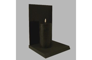 Bougie LED Uyuni couleur Cornwall Black 78 mm x 152 mm