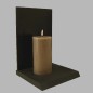 Uyuni LED candle color Pompeii Volcano 78 mm x 152 mm