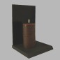 Uyuni LED kaars kleur Umber Brown 78 mm x 152 mm