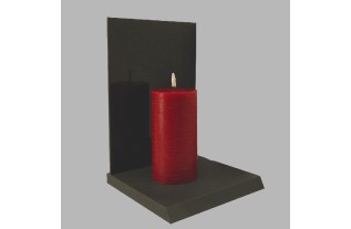 Bougie LED Uyuni couleur Medici Red 78 mm x 152 mm