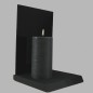 Uyuni LED candle color black lily 78 mm x 152 mm