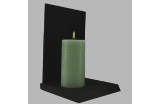 Bougie LED Uyuni couleur Peyote green 78 mm x 152 mm