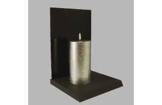 Uyuni LED kaars kleur Zilver 78 mm x 152 mm per stuk