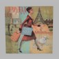 canvas painting of Paris-Rome-New York and Venice 28 x 28 cm