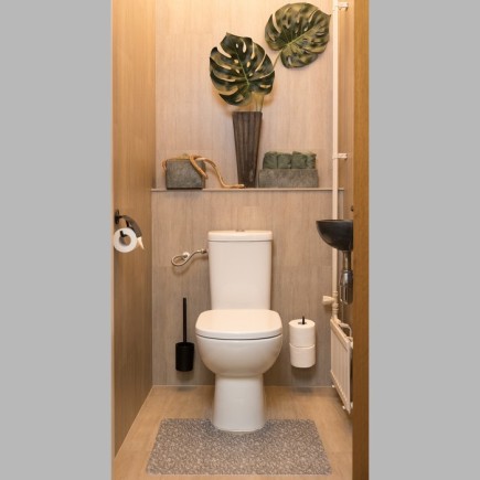 Toilet mat brown edited 65 x 50 cm