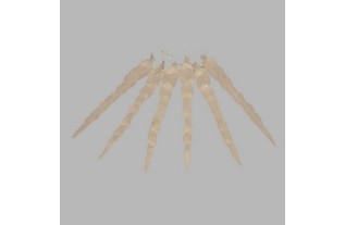 ijspegels mat wit 12 cm per 6 stuks