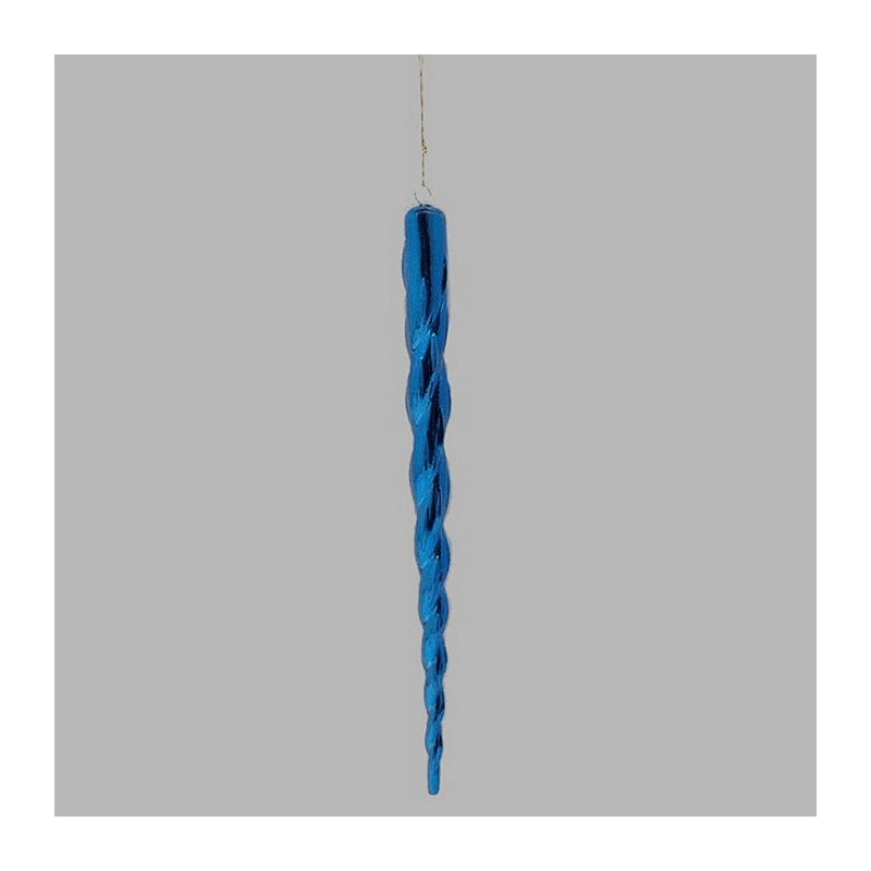 Glaçon de Noël couleur bleue longueur 30 cm