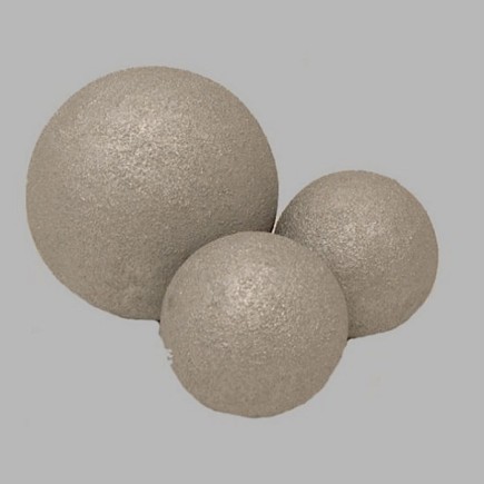 Zilveren kerstbollen set 1 x 11 cm 2 x 8 cm