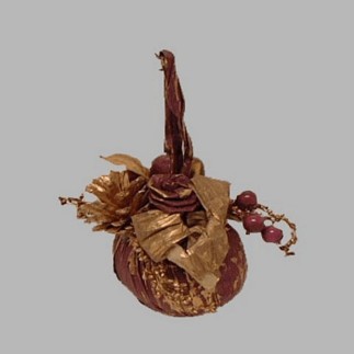 Boule de Noël avec des ornements couleur bordeau 10 cm