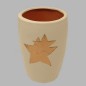 flower vase Christmas star design height 16 cm