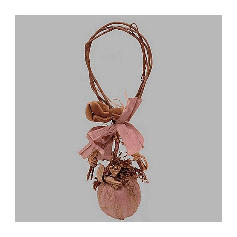 Christmas wreath with Christmas ball color rose 40 cm