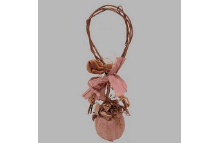 Guirlande de Noël avec la boule de Noël couleur rose 40 c