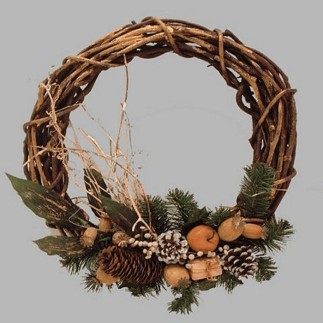 Guirlande de Noël avec des ornements 40 cm