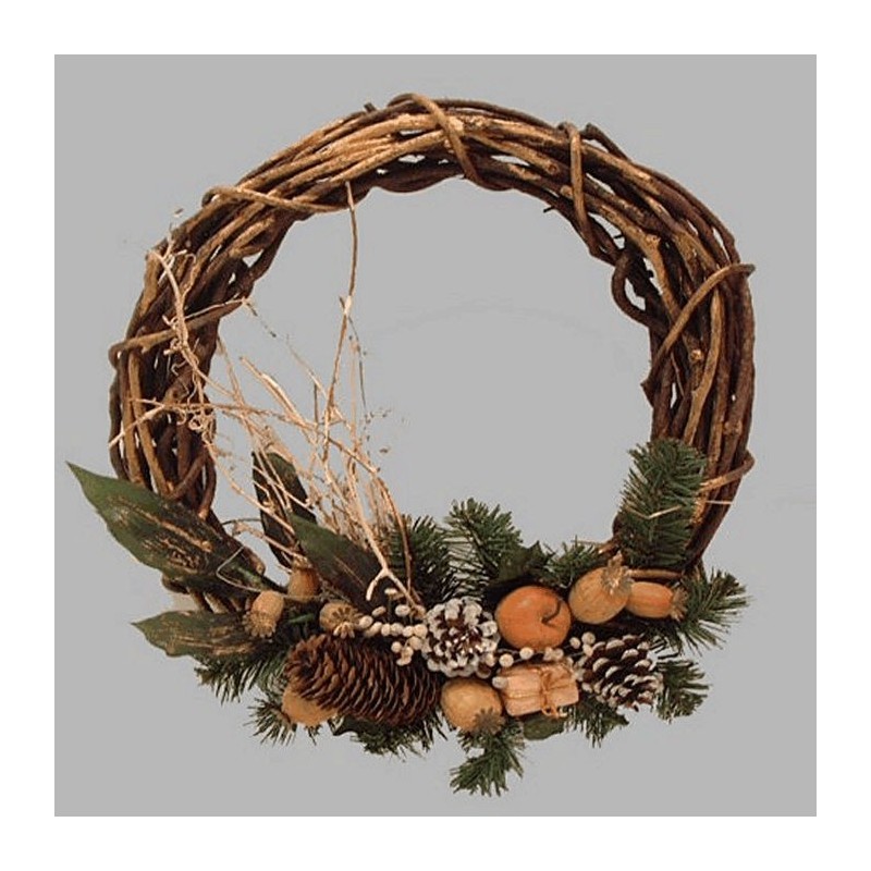 Christmas wreath with Christmas ornaments 40 cm