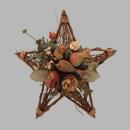 Guirlande de Noël en forme d'étoile 30 cm