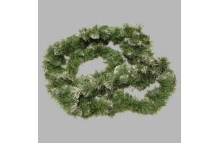 Guirlande de Noël couleur vert et blanc 2 m 50 de long