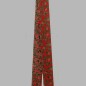 christmas ribbon of textiles leaves with music notes 65 mm