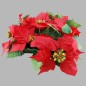 Silk Christmas wreath with berries
