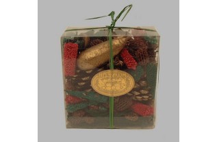English Christmas garnish in transparent box 250 gr