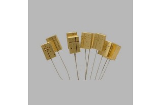 Cadeau de Noël sur fil couleur or 10 pcs