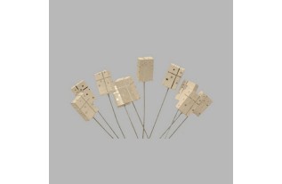Cadeau de Noël sur fil couleur blanc-argent 10 pcs