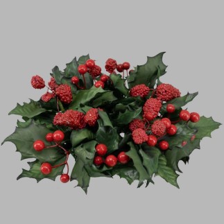 Couronne de Noël soie avec baies
