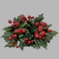 Couronne de Noël soie avec baies
