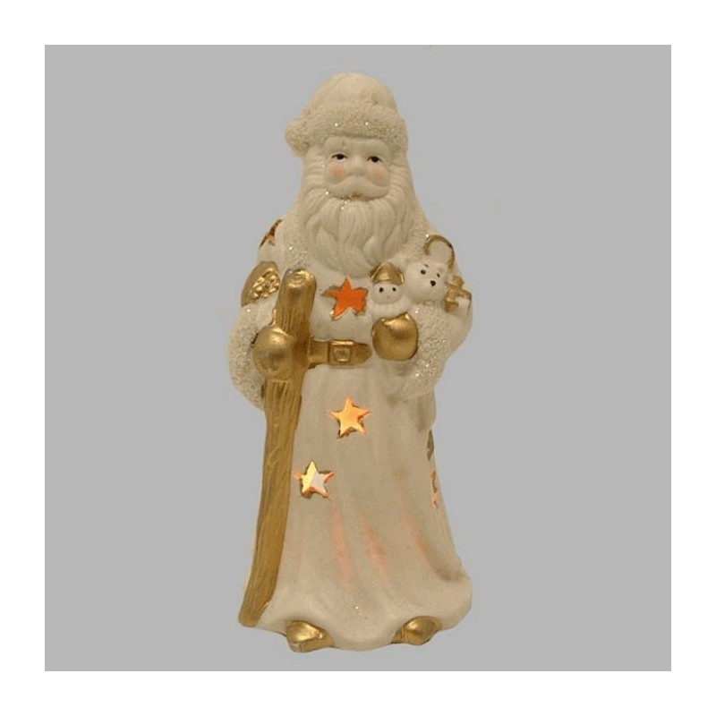 Père Noël comme lumière de thé 20 cm de haut
