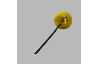 Christmas bauble gold on 45 cm stick per 5 pieces