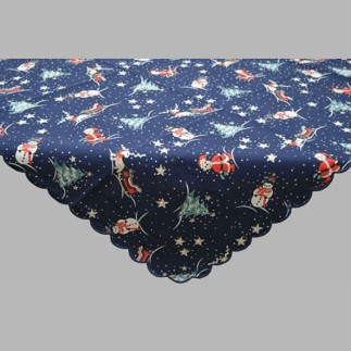 nappe ou nap design de Noël bleu 85 x 85 cm