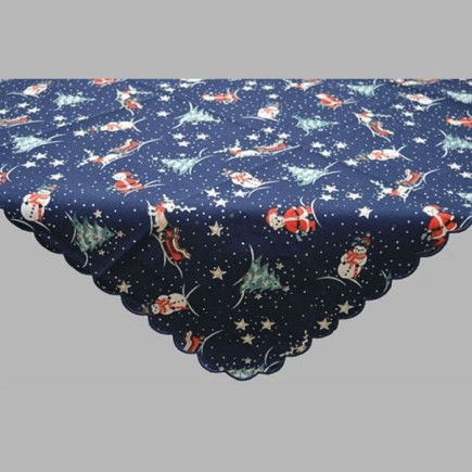 nappe ou nap design de Noël bleu 85 x 85 cm