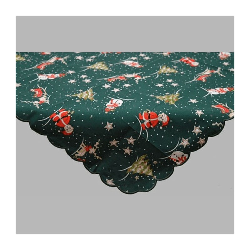 nappe ou nap design de Noël verte 85 x 85 cm