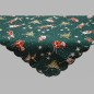 nappe ou nap design de Noël verte 85 x 85 cm