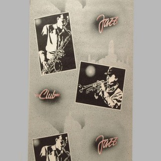 coupon papier peint pour les chambres d'enfants design jazz