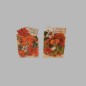 Christmas cards bears on the fence 12 pcs with envelope