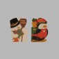 Christmas cards snowman and penguin 12 pcs with envelope