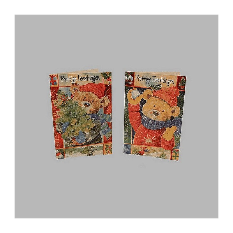Christmas cards bears 10 pieces with envelope