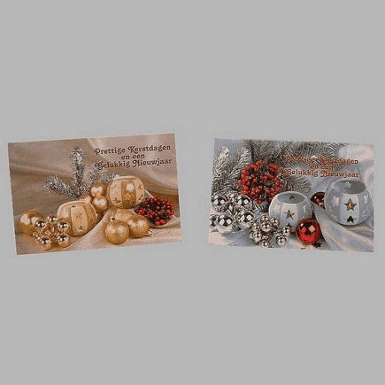 Cartes de Noël lumières de thé 10 pcs avec enveloppe
