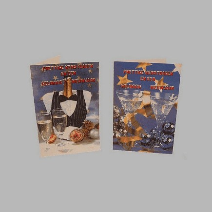 Cartes de Noël garçon veste et champagne 10 pcs avec envelopp