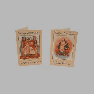 Cartes de Noël Lapins de Noël 10 pcs avec enveloppe