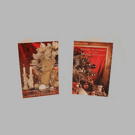 Cartes de Noël ours et le cadre 10 pcs avec enveloppe