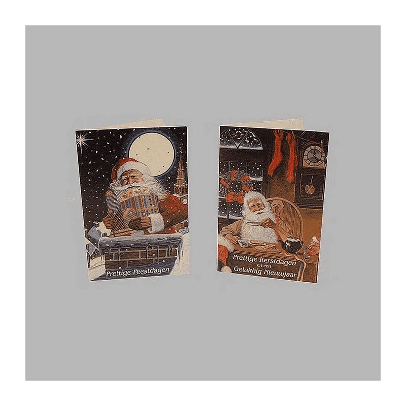 Christmas cards Santa Claus 10 pieces with envelope