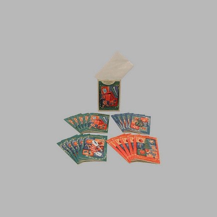 Christmas card with envelope box 4 Christmas design 20 pieces