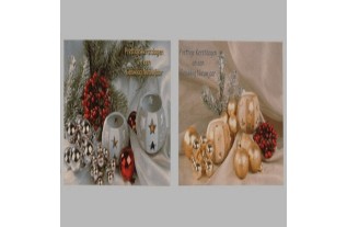 Christmas cards tealights 6 pcs
