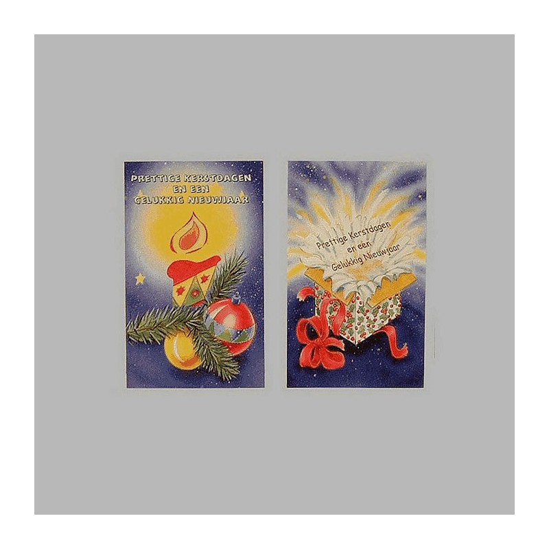 Christmas cards gifts with fireworks and candle 6 pcs