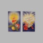 Christmas cards gifts with fireworks and candle 6 pcs