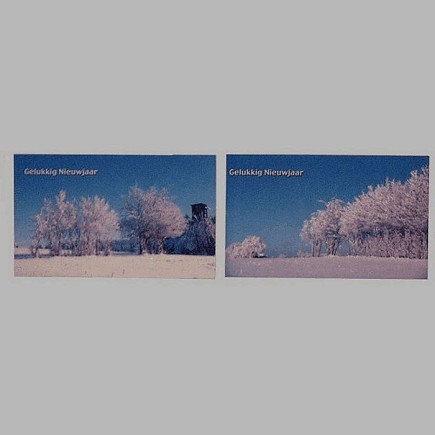 Kerstkaarten landschappen 6 stuks